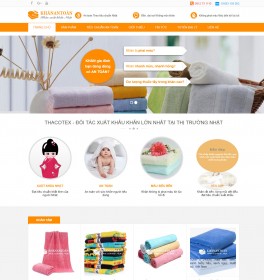 Mẫu thiết kế web bán khăn