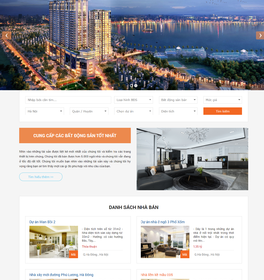Mẫu thiết kế website bất động sản