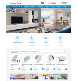 Mẫu thiết kế web đèn led