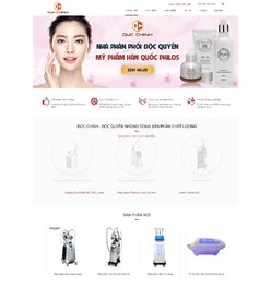 Website kinh doanh máy thẩm mỹ