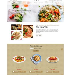 Website giới thiệu, đặt bàn nhà hàng