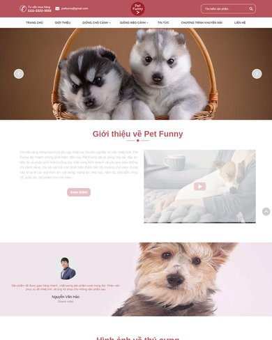 Website bán thú cưng