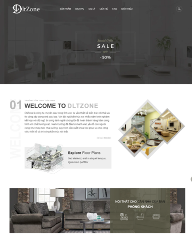 Website Thiết kế nội thất