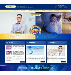 Mẫu website bán thực phẩm chức năng