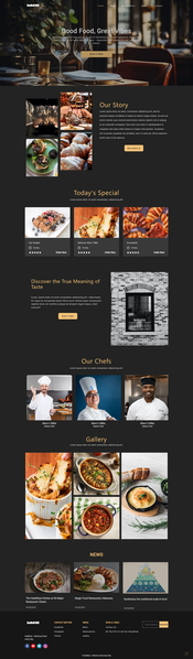 Website nhà hàng Pháp