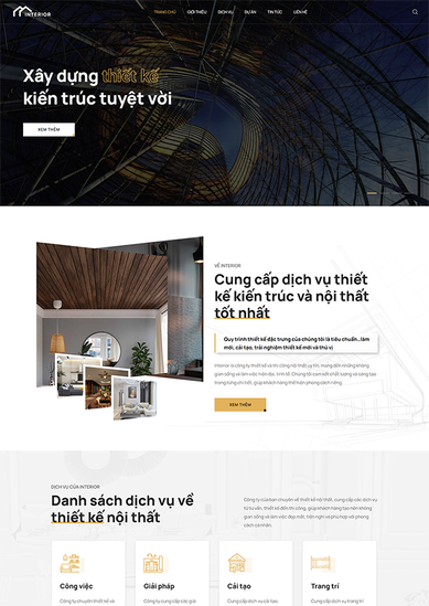 Mẫu thiết kế dịch vụ nội thất