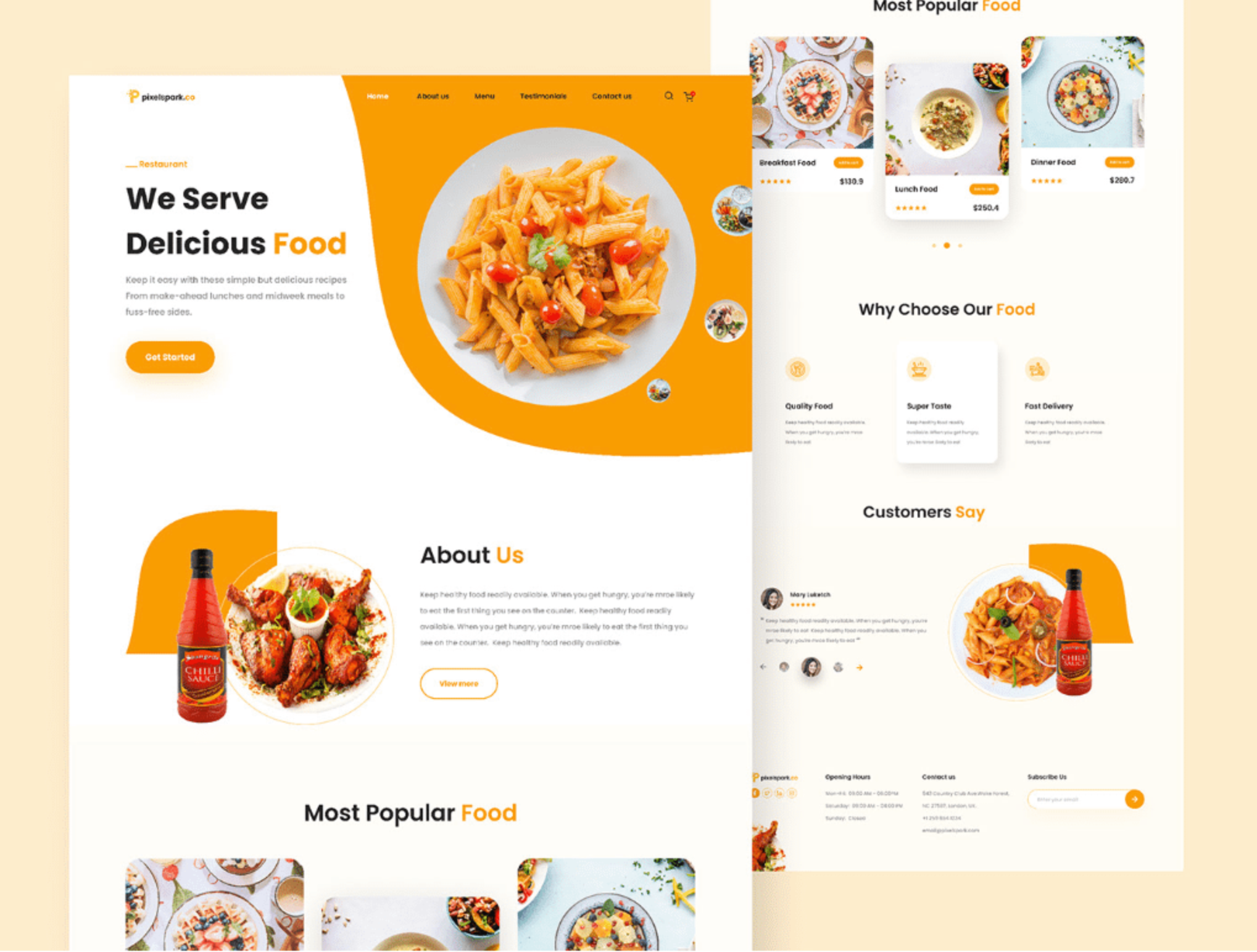Mẫu thiết kế web thực phẩm chức năng - nhà hàng behance-net/gallery/113187363/Food-Ecommerce-Store
