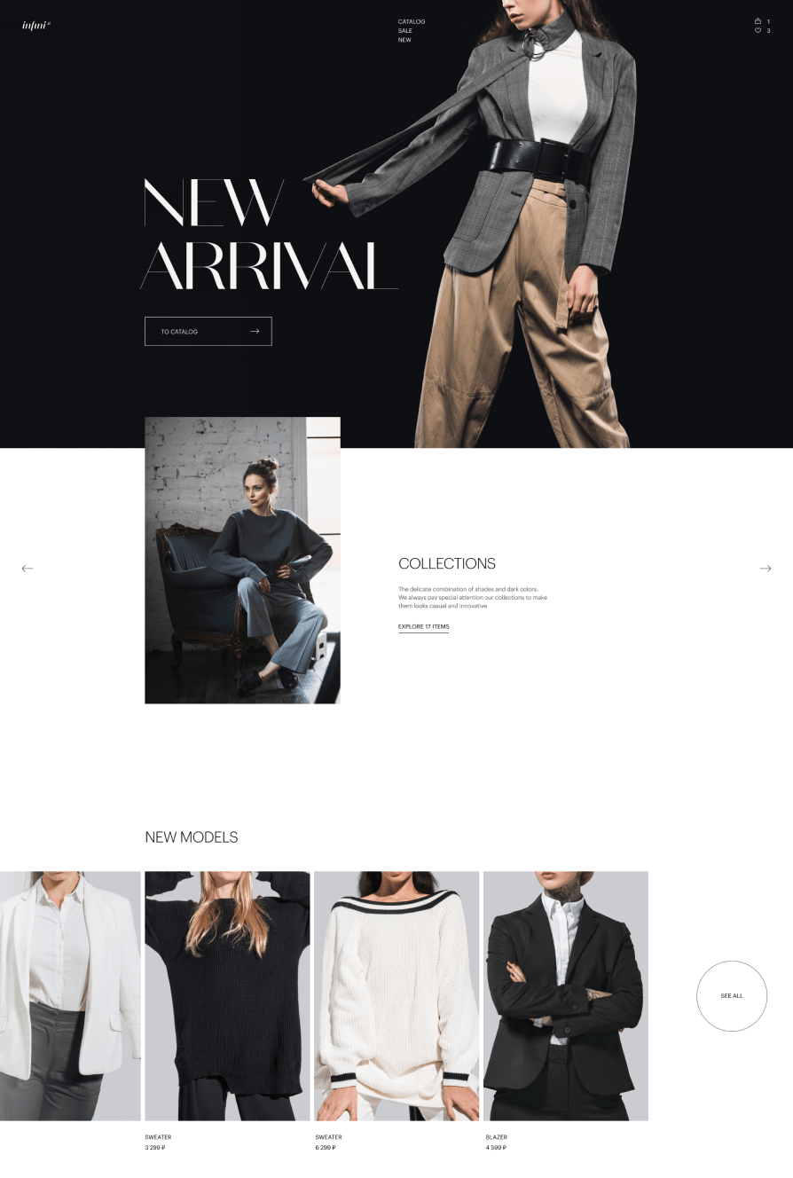 Mẫu thiết kế website bán quần áo đẹp 05   behance_net/gallery/106184073/Clothing-store-design