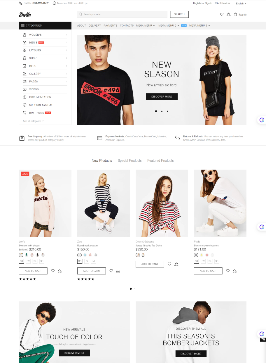 Mẫu thiết kế website bán quần áo đẹp 09