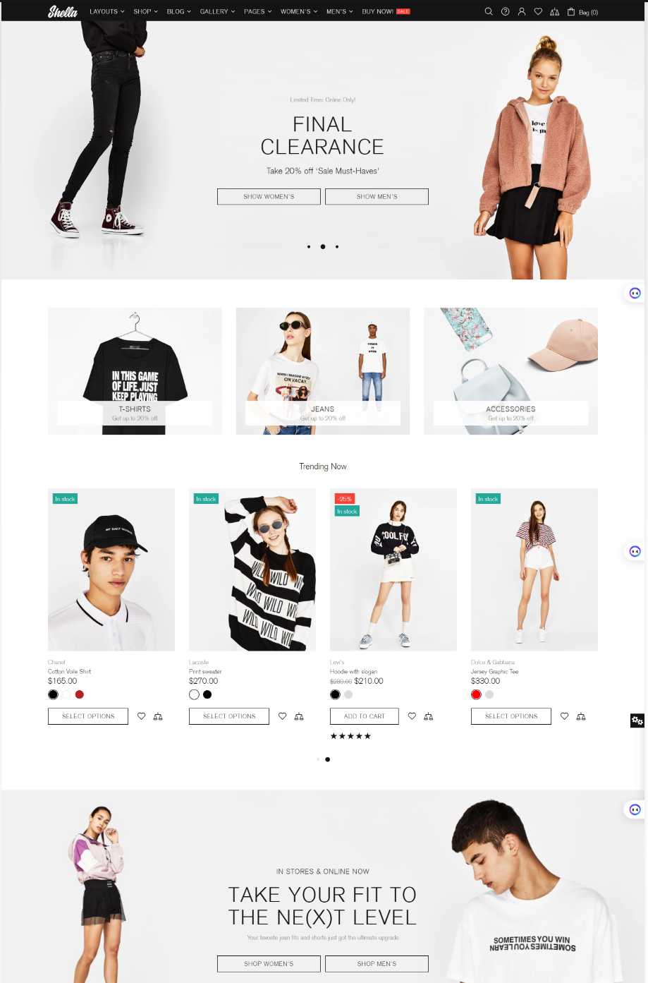 Mẫu thiết kế website bán quần áo đẹp 10 shella-demo12_myshopify_com