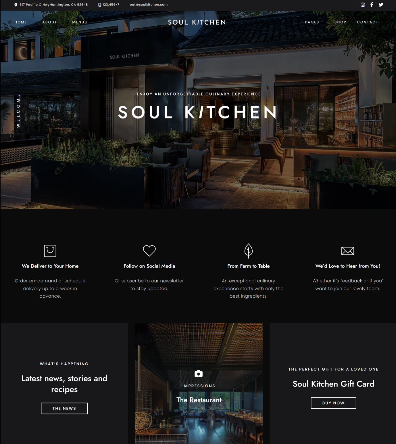 Mẫu thiết kế website Nhà hàng đẹp 05 soulkitchen_redsun_design/dark/home-7/