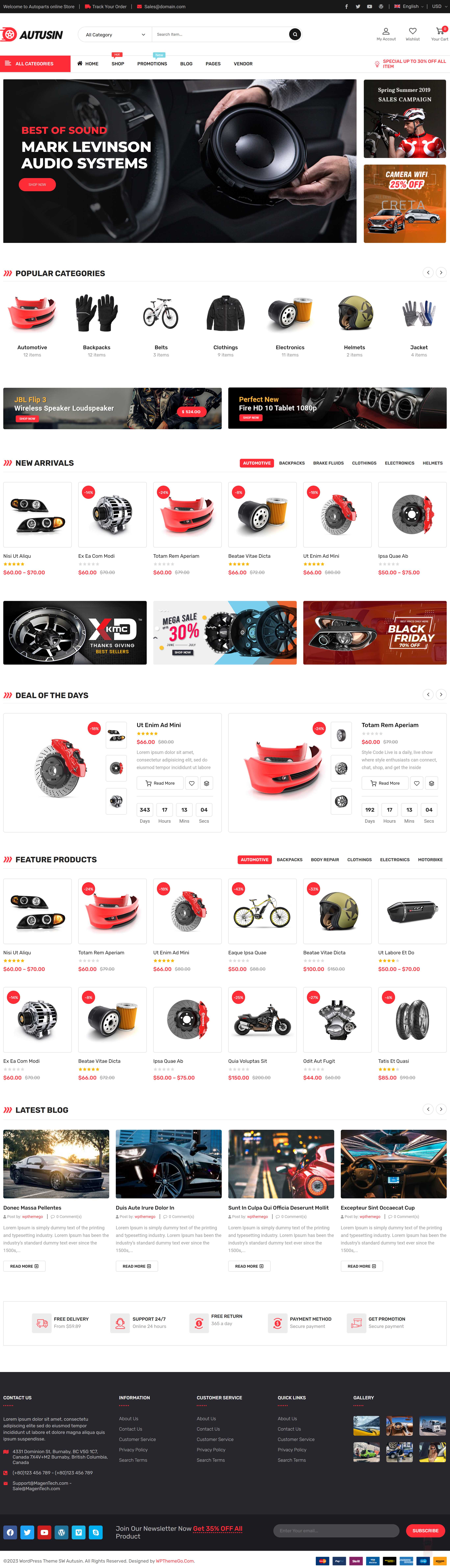 Mẫu thiết kế website showroom bán Phụ tùng, đồ chơi ô tô, xe máy đẹp 01 demo_wpthemego_com/themes/sw_autusin/demo7/home-page-19/
