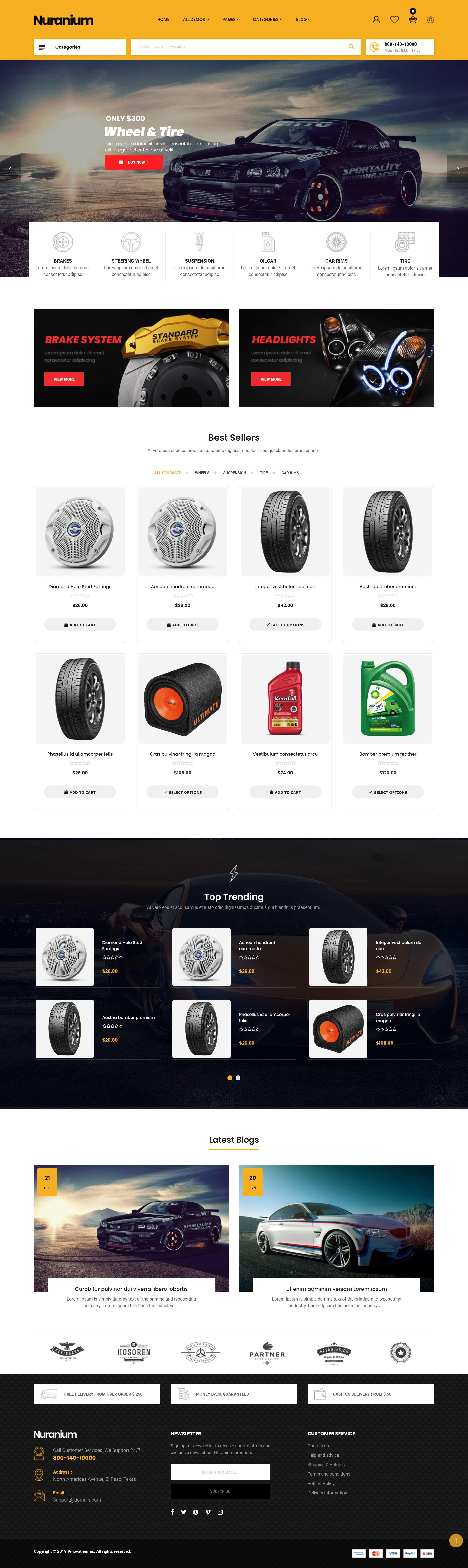 Mẫu thiết kế website showroom bán Phụ tùng, đồ chơi ô tô 04 demo_vinovathemes_com/nuranium1/en/?home=home_1
