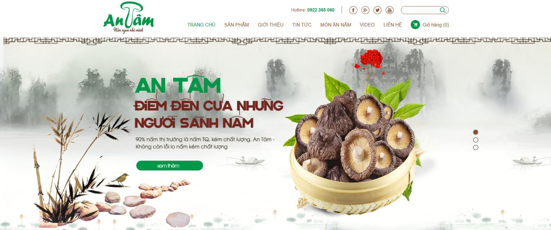 Thiết kế website để kinh doanh thực phẩm sạch