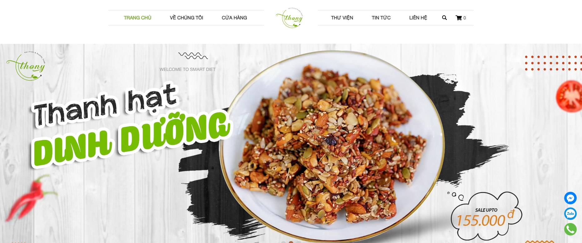 web thực phẩm Thony Food