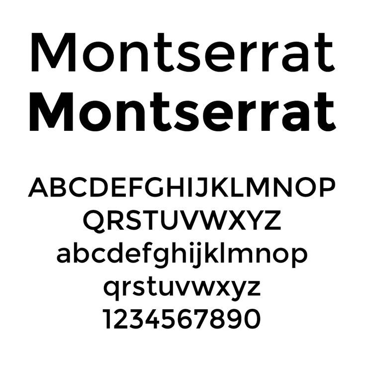 font chữ Google: Montserrat