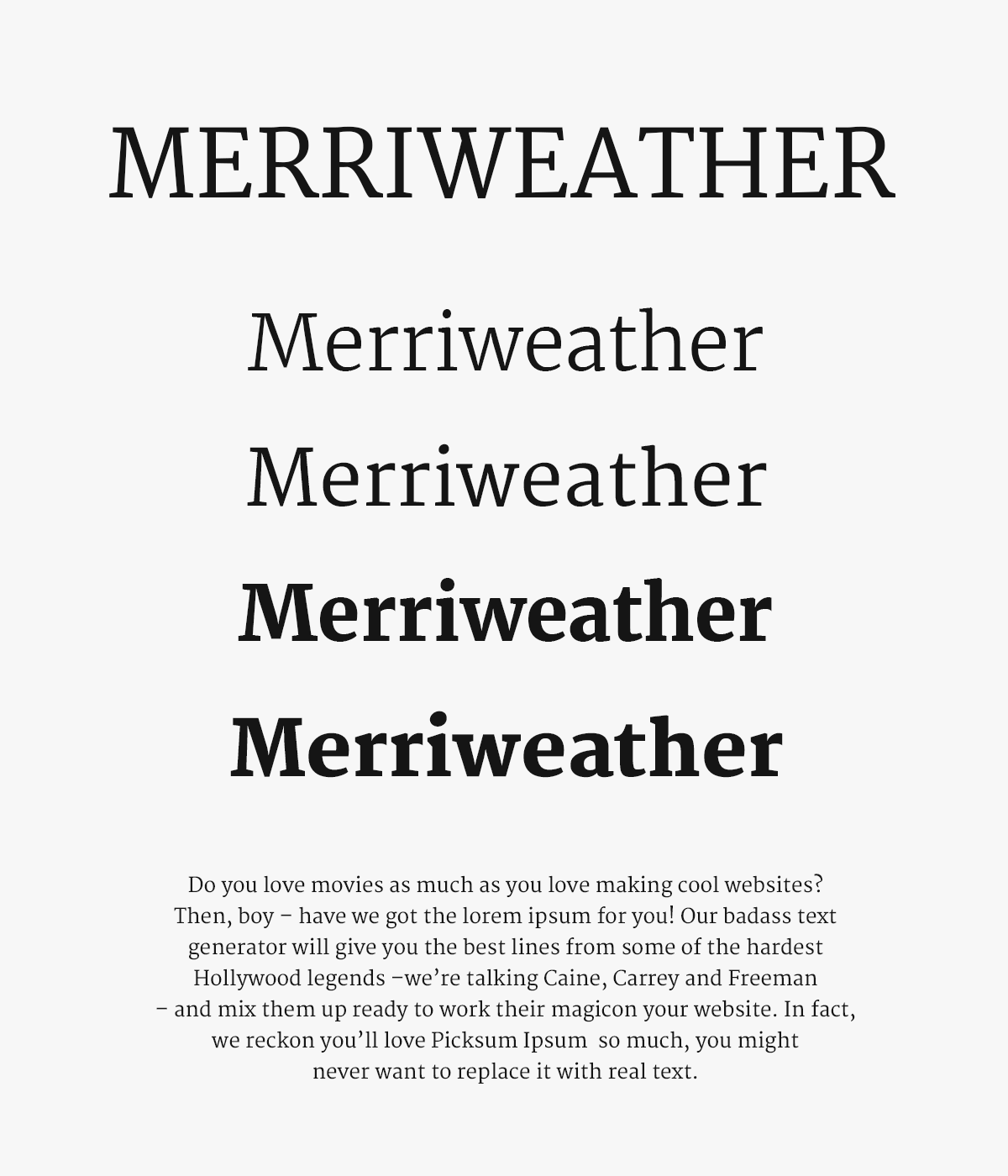 font chữ Google: Merriweather