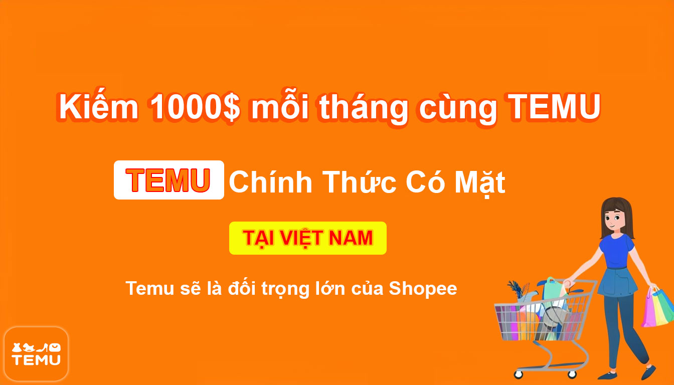 Kiếm 1000$ mỗi tháng cùng TEMU affilate