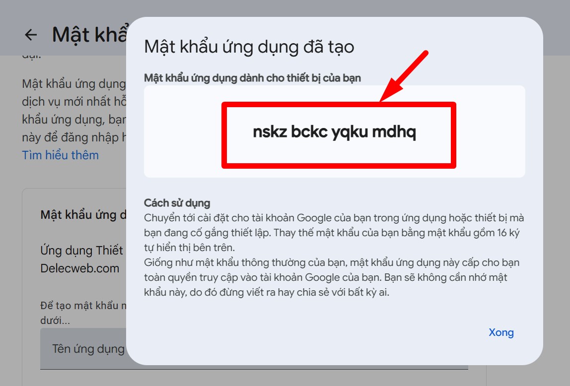 Nhận mã ứng dụng